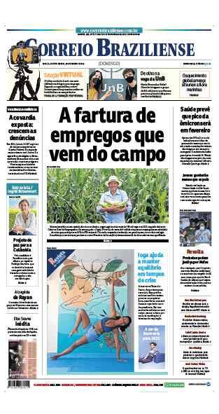Confira a Capa do Jornal Correio Braziliense do dia 06/02/2022