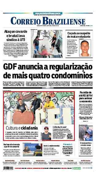 Confira a Capa do Jornal Correio Braziliense do dia 18/03/2022