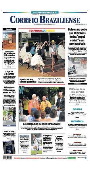 Confira a Capa do Jornal Correio Braziliense do dia 16/05/2022