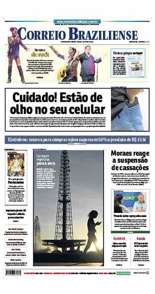 Confira a Capa do Jornal Correio Braziliense do dia 04/06/2022