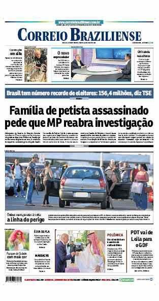 Confira a Capa do Jornal Correio Braziliense do dia 16/07/2022