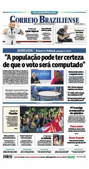 Confira a Capa do Jornal Correio Braziliense do dia 24/08/2022