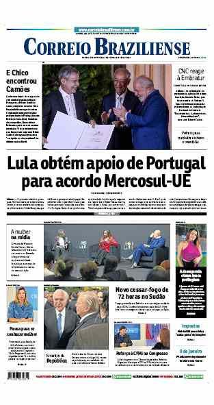 Confira a Capa do Jornal Correio Braziliense do dia 25/04/2023