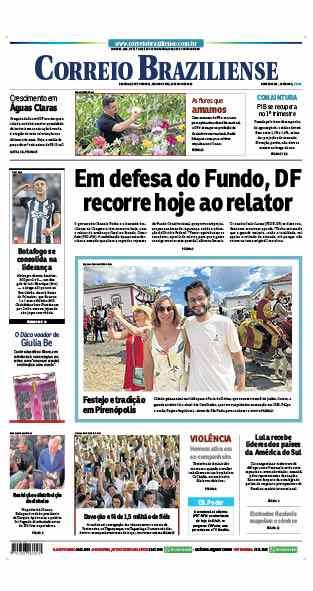 Confira a Capa do Jornal Correio Braziliense do dia 29/05/2023