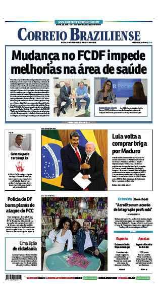 Confira a Capa do Jornal Correio Braziliense do dia 30/05/2023