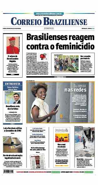 Confira a Capa do Jornal Correio Braziliense do dia 27/08/2023