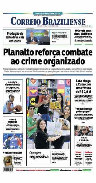 Confira a Capa do Jornal Correio Braziliense do dia 16/09/2023