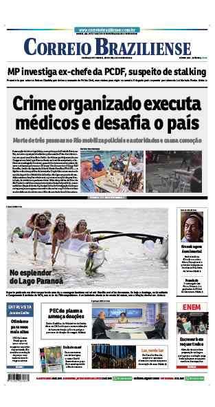 Confira a Capa do Jornal Correio Braziliense do dia 06/10/2023