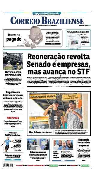 Confira a Capa do Jornal Correio Braziliense do dia 27/04/2024