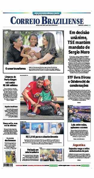 Confira a Capa do Jornal Correio Braziliense do dia 22/05/2024