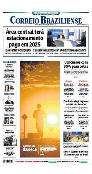 Confira a Capa do Jornal Correio Braziliense do dia 23/05/2024