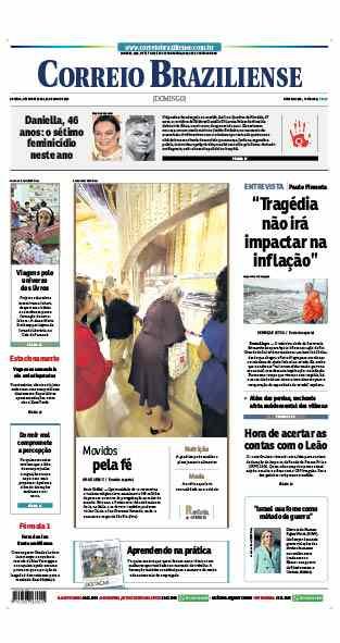 Confira a Capa do Jornal Correio Braziliense do dia 26/05/2024