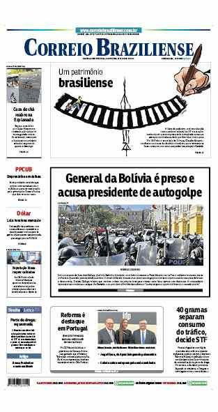 Confira a Capa do Jornal Correio Braziliense do dia 27/06/2024