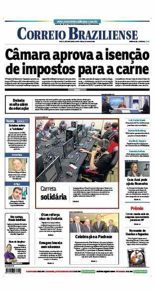 Confira a Capa do Jornal Correio Braziliense do dia 11/07/2024