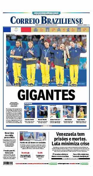 Confira a Capa do Jornal Correio Braziliense do dia 31/07/2024