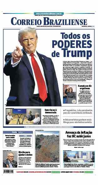 Confira a Capa do Jornal Correio Braziliense do dia 07/11/2024