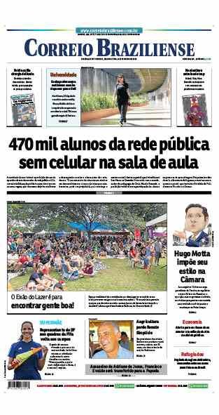 Confira a Capa do Jornal Correio Braziliense do dia 10/02/2025