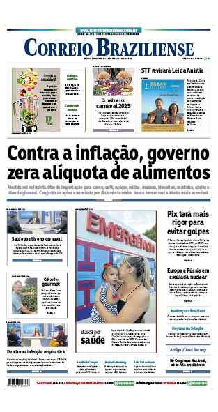 Confira a Capa do Jornal Correio Braziliense do dia 07/03/2025
