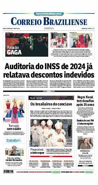 Confira a Capa do Jornal Correio Braziliense do dia 04/05/2025