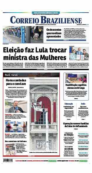 Confira a Capa do Jornal Correio Braziliense do dia 06/05/2025