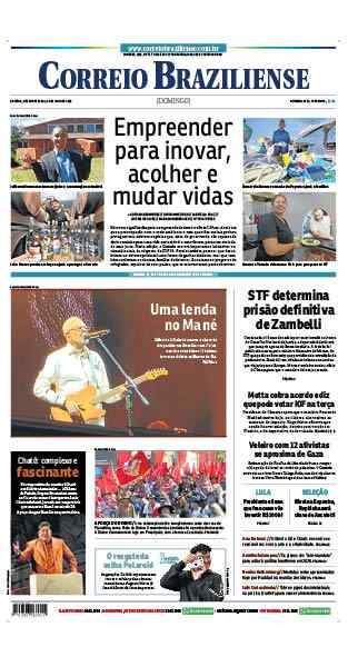 Confira a Capa do Jornal Correio Braziliense do dia 08/06/2025