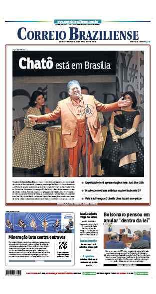 Confira a Capa do Jornal Correio Braziliense do dia 11/06/2025