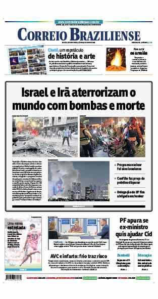 Confira a Capa do Jornal Correio Braziliense do dia 14/06/2025