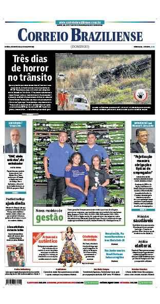 Confira a Capa do Jornal Correio Braziliense do dia 24/08/2025
