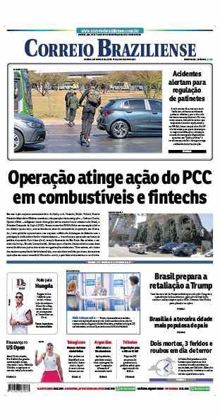 Confira a Capa do Jornal Correio Braziliense do dia 29/08/2025