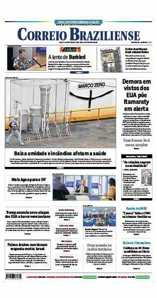 Confira a Capa do Jornal Correio Braziliense do dia 16/09/2025