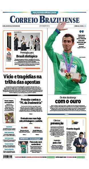 Confira a Capa do Jornal Correio Braziliense do dia 21/09/2025