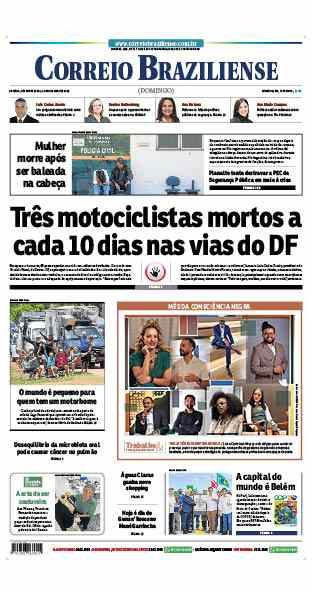 Confira a Capa do Jornal Correio Braziliense do dia 02/11/2025