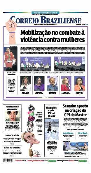 Confira a Capa do Jornal Correio Braziliense do dia 28/01/2026