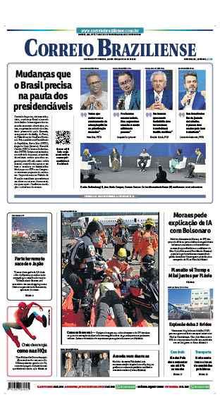 Confira a Capa do Jornal Correio Braziliense do dia 29/07/2026