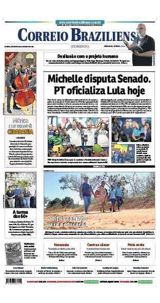 Confira a Capa do Jornal Correio Braziliense do dia 02/08/2026