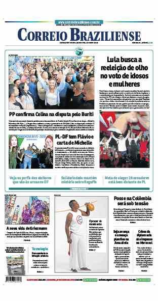 Confira a Capa do Jornal Correio Braziliense do dia 03/08/2026