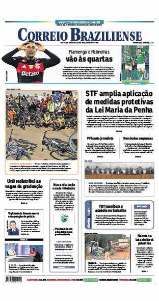 Confira a Capa do Jornal Correio Braziliense do dia 20/08/2026