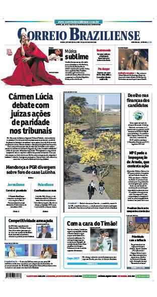 Confira a Capa do Jornal Correio Braziliense do dia 21/08/2026