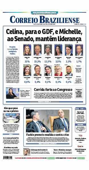 Confira a Capa do Jornal Correio Braziliense do dia 03/09/2026