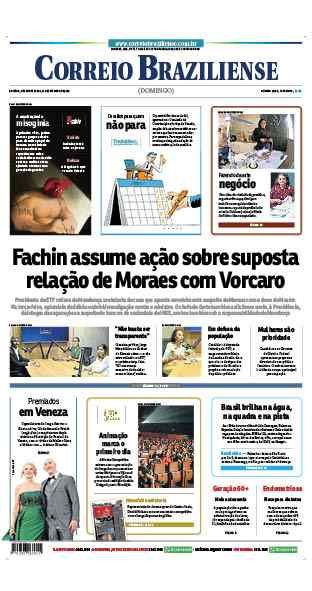 Confira a Capa do Jornal Correio Braziliense do dia 13/09/2026